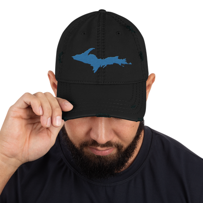 Upper Peninsula Distressed Dad Hat | Superior Blue