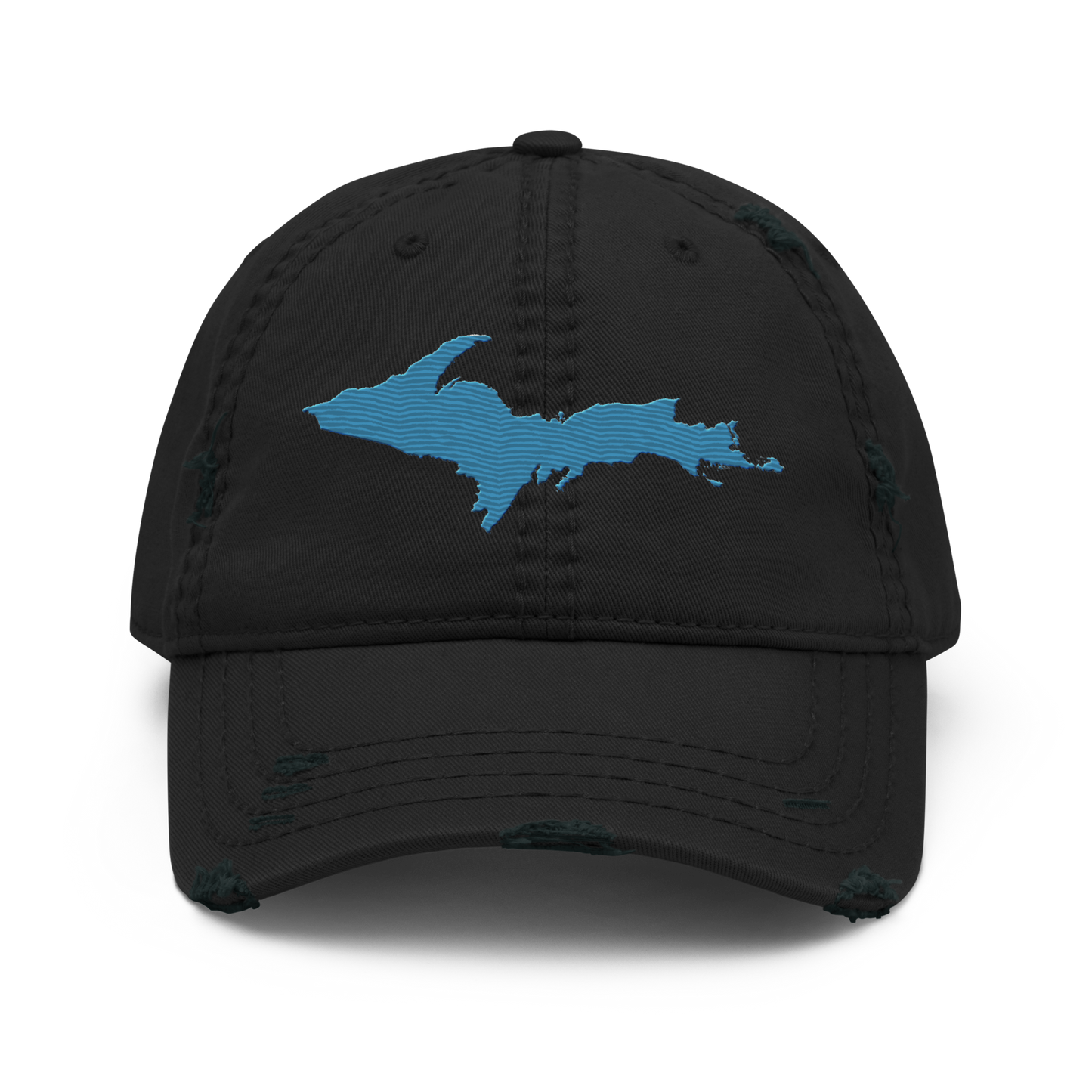 Upper Peninsula Distressed Dad Hat | Traverse Blue