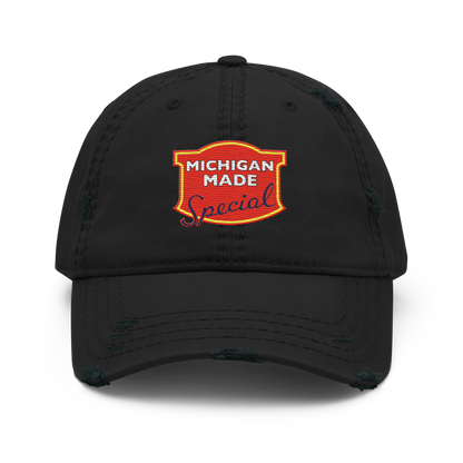 'Michigan Made' Distressed Dad Hat | Potato Chip Parody