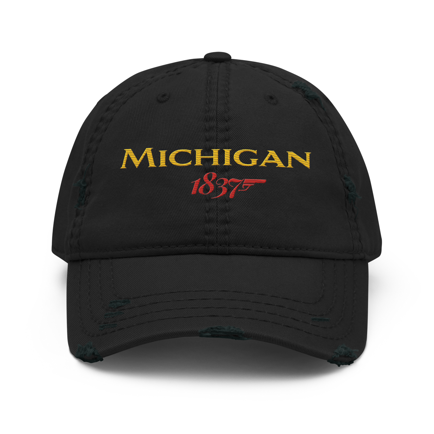 'Michigan 1837' Distressed Dad Hat | British Spy Parody