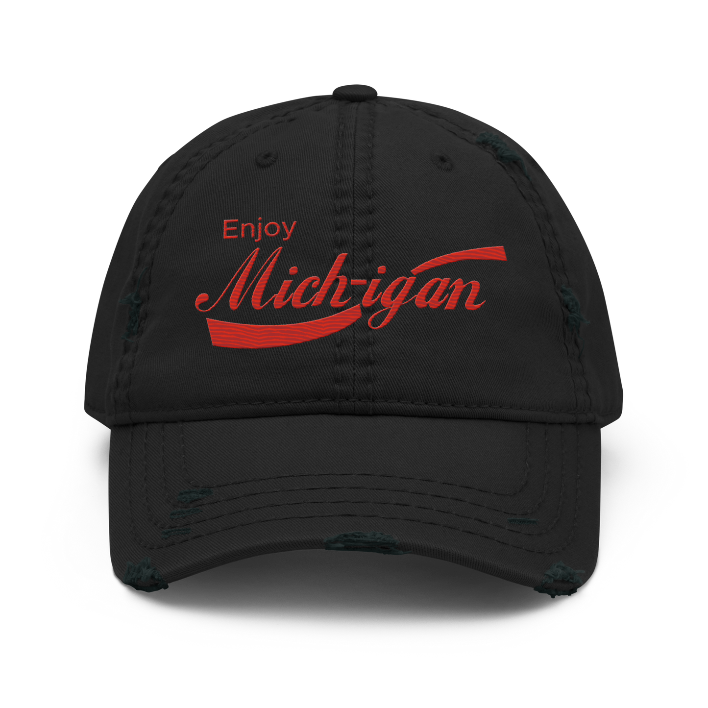 'Enjoy Michigan' Distressed Dad Hat | Sodapop Parody