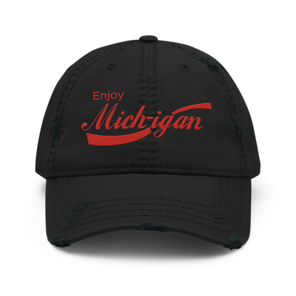 'Enjoy Michigan' Distressed Dad Hat | Sodapop Parody