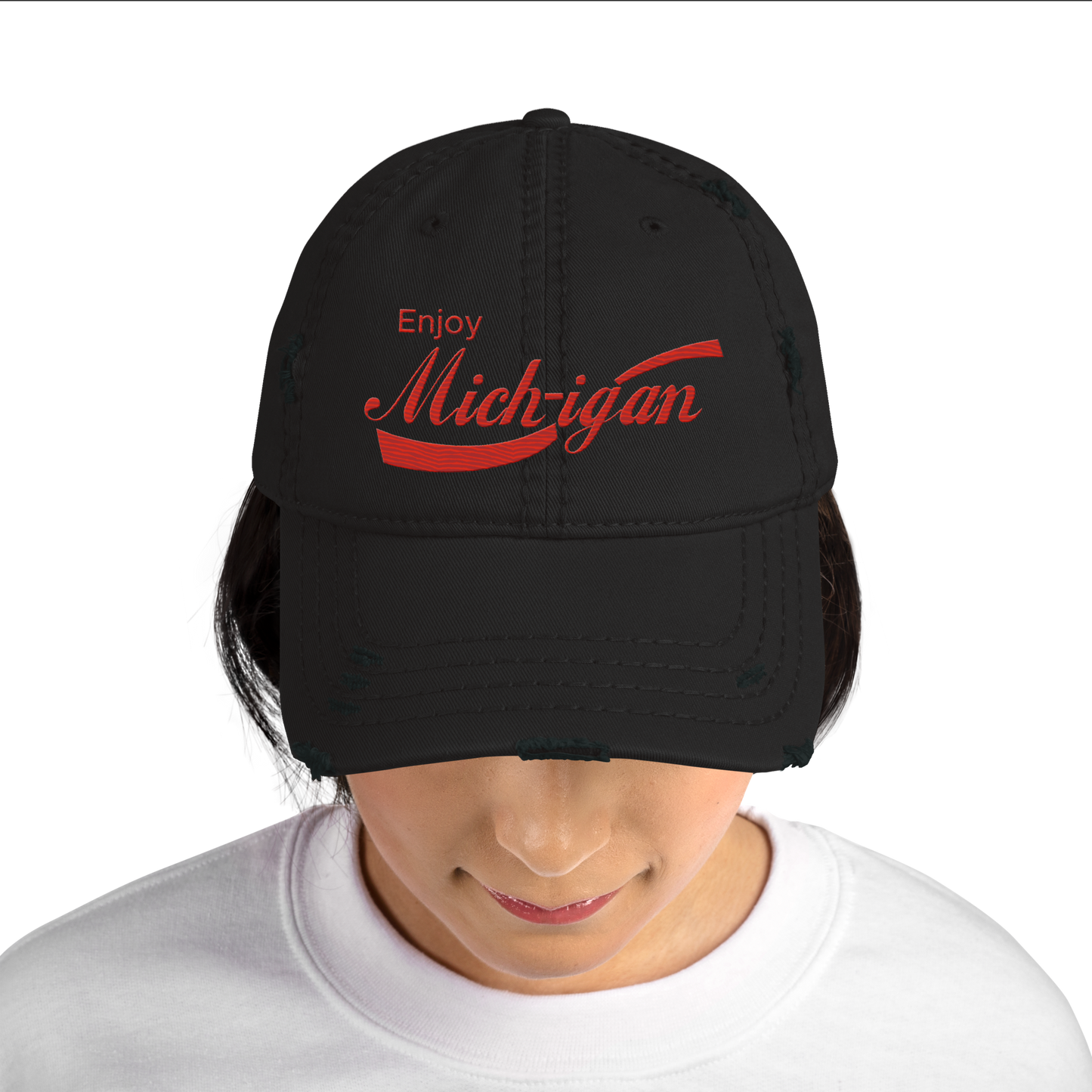 'Enjoy Michigan' Distressed Dad Hat | Sodapop Parody