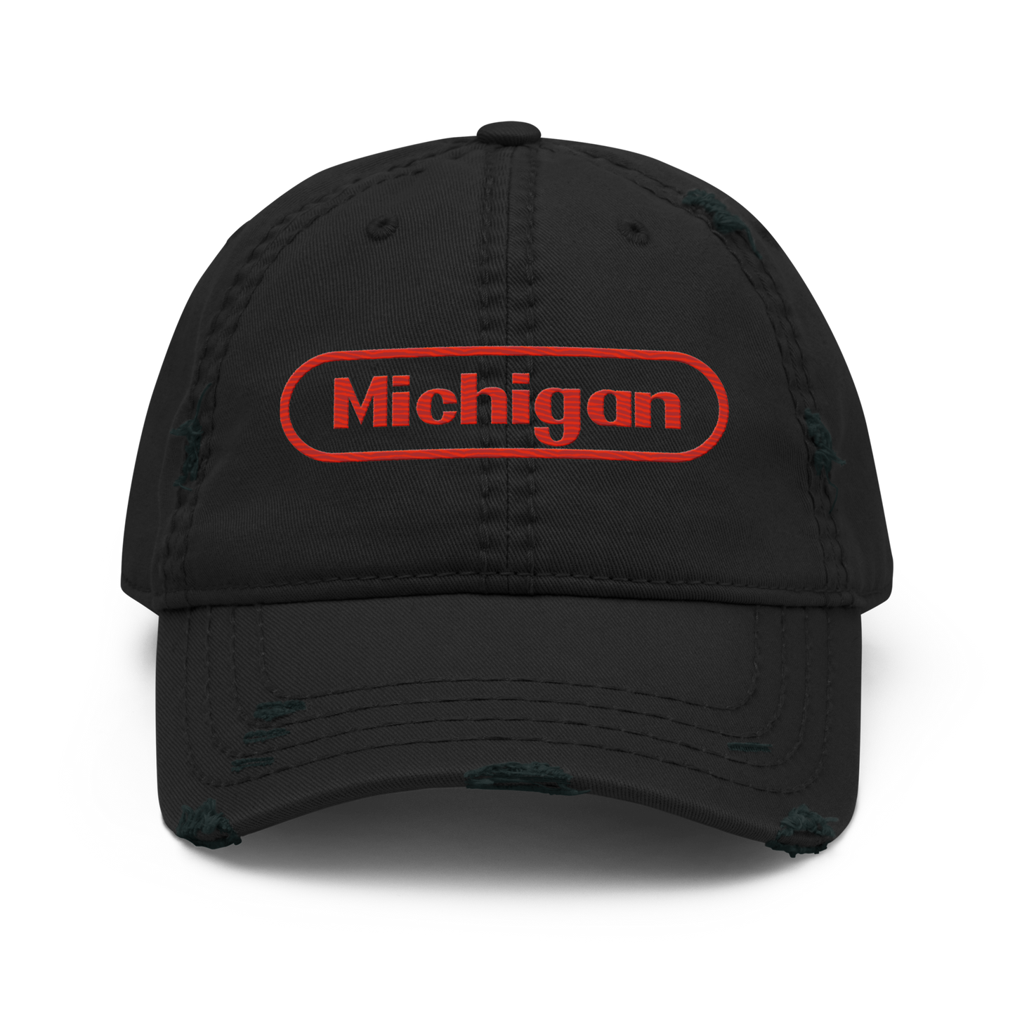 'Michigan' Distressed Dad Hat | Video Game Parody