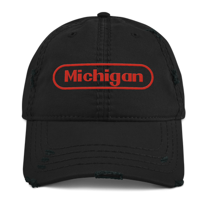 'Michigan' Distressed Dad Hat | Video Game Parody