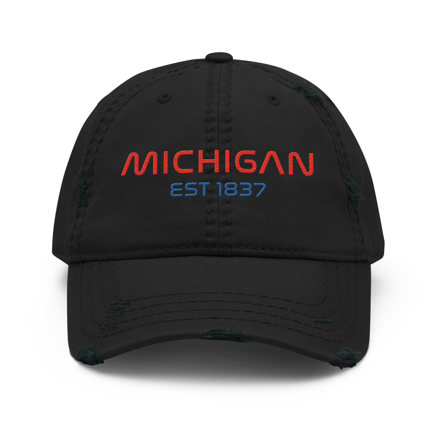 'Michigan 1837' Distressed Dad Hat | Space Agency Parody