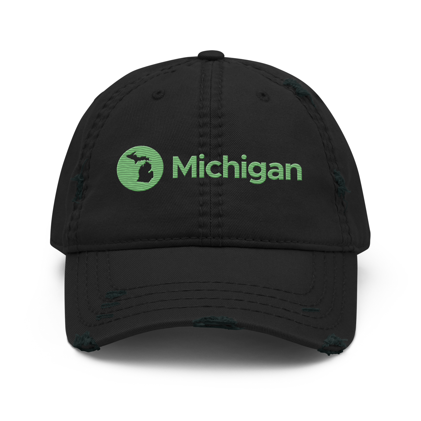 'Michigan' Distressed Dad Hat | Audio Streaming Parody