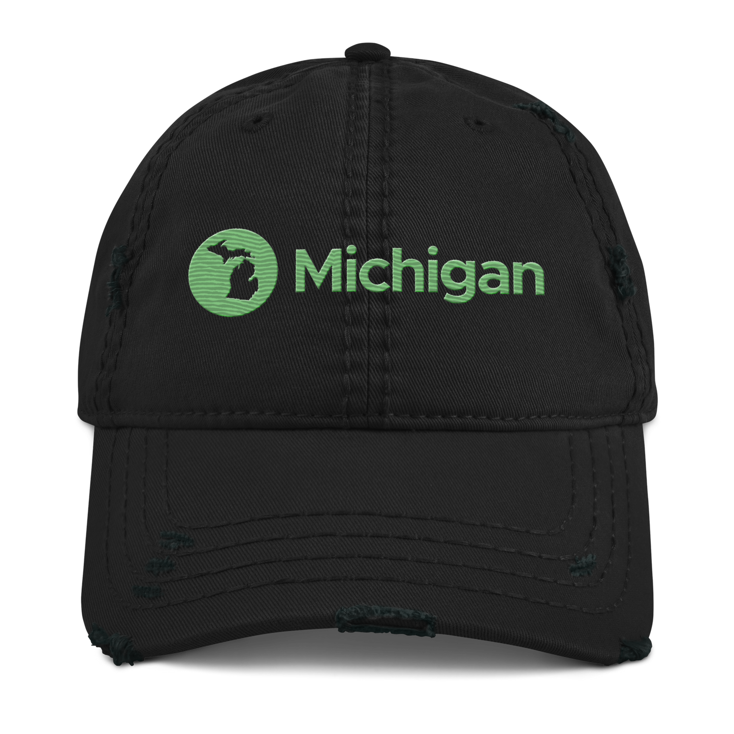 'Michigan' Distressed Dad Hat | Audio Streaming Parody