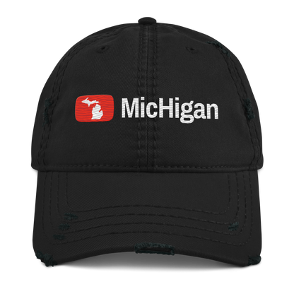 'Michigan' Distressed Dad Hat | Video Sharing Parody