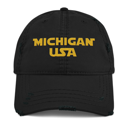 'Michigan USA' Distressed Dad Hat | Epic Sci-Fi Parody