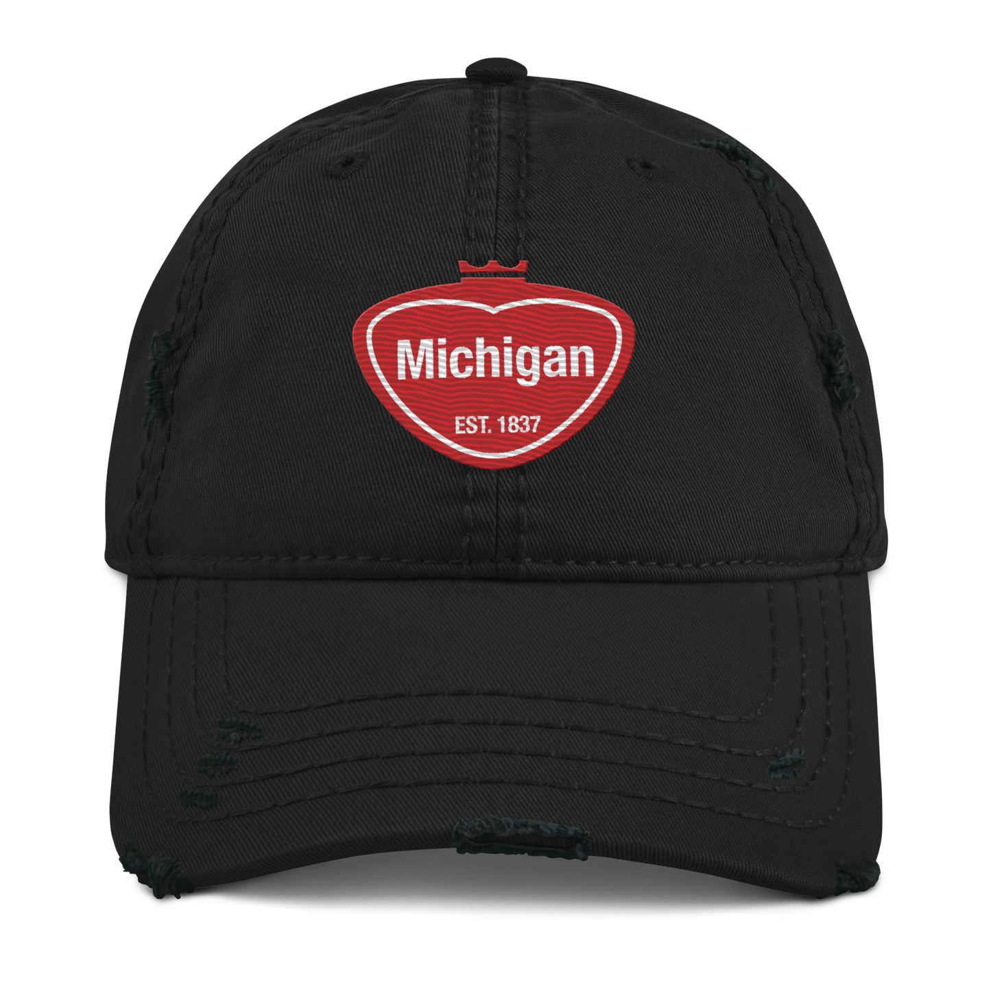 'Michigan EST. 1837' Distressed Dad Hat | Local Sodapop Parody