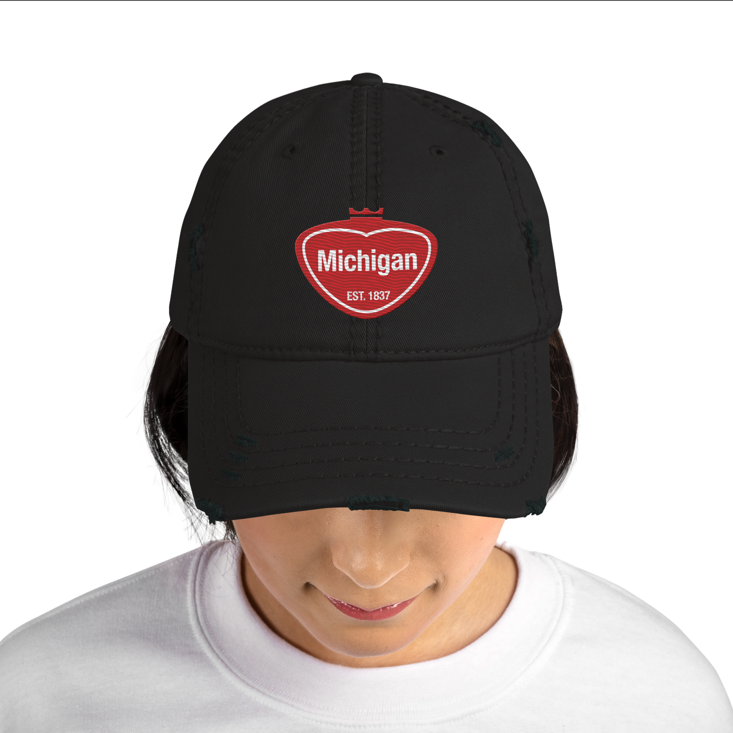 'Michigan EST. 1837' Distressed Dad Hat | Local Sodapop Parody