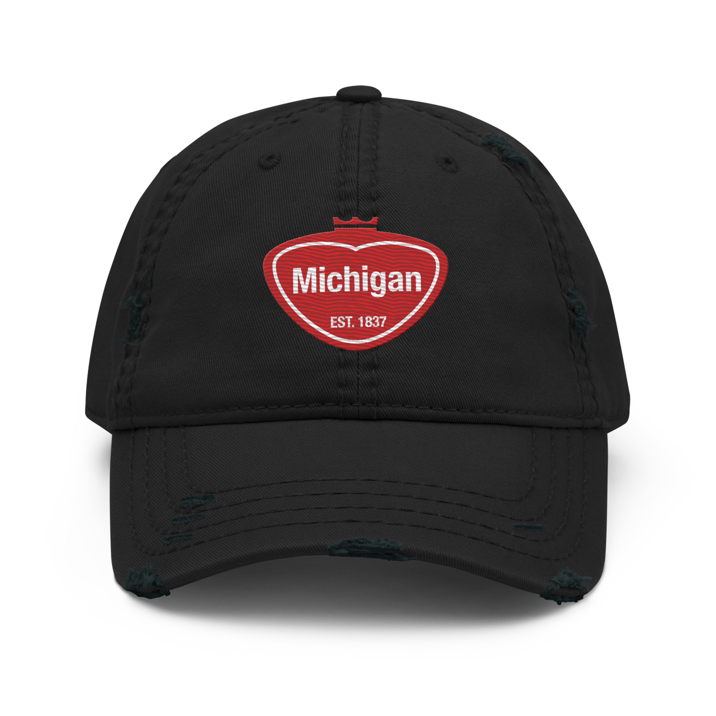 'Michigan EST. 1837' Distressed Dad Hat | Local Sodapop Parody