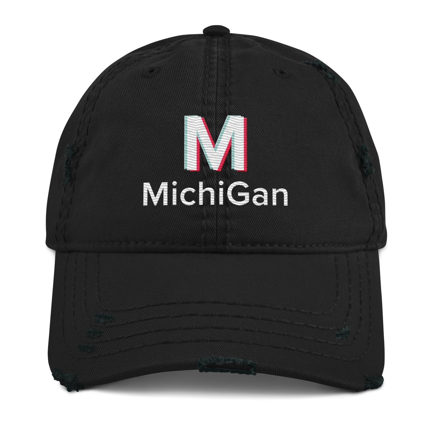 'Michigan' Distressed Dad Hat | Social Media Parody