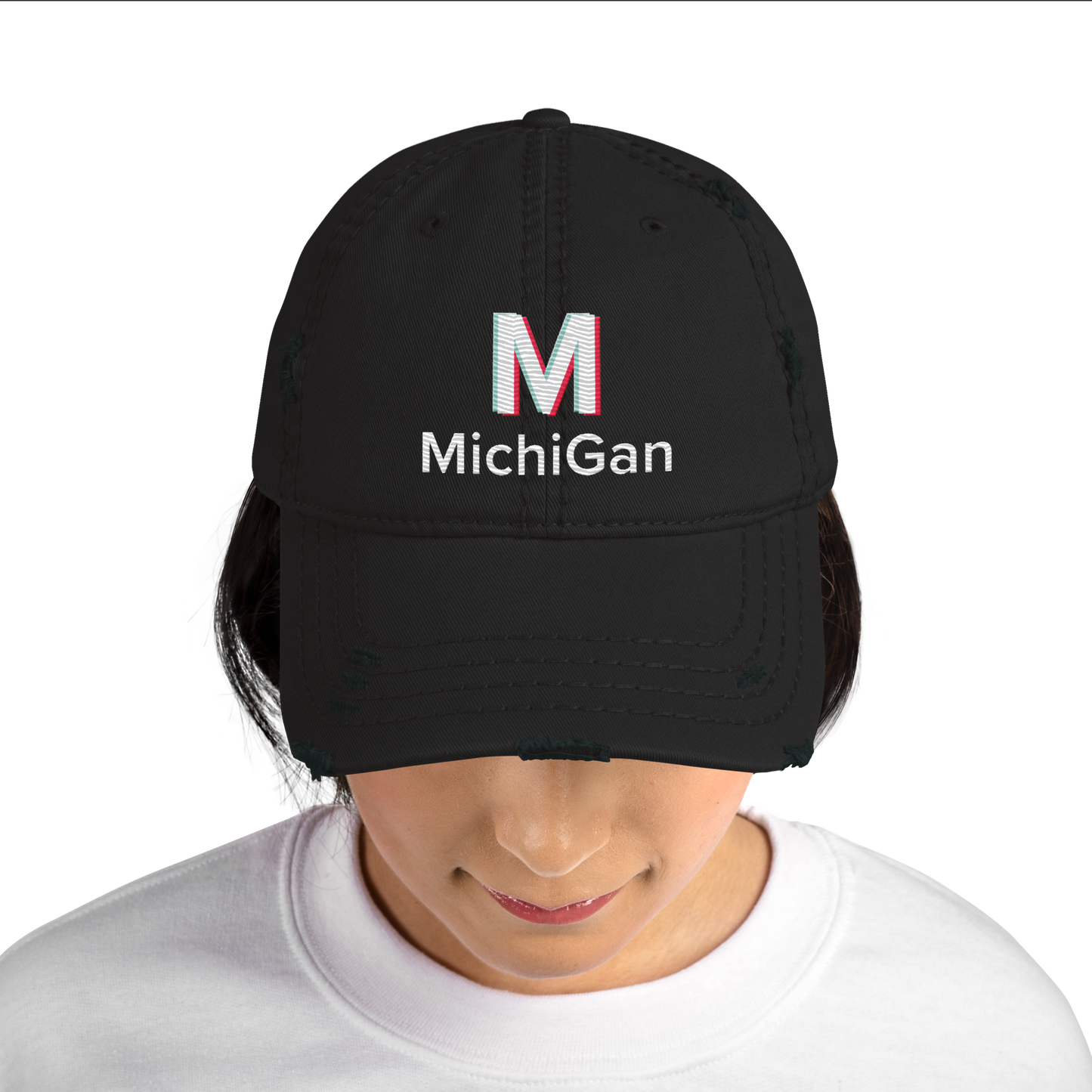 'Michigan' Distressed Dad Hat | Social Media Parody