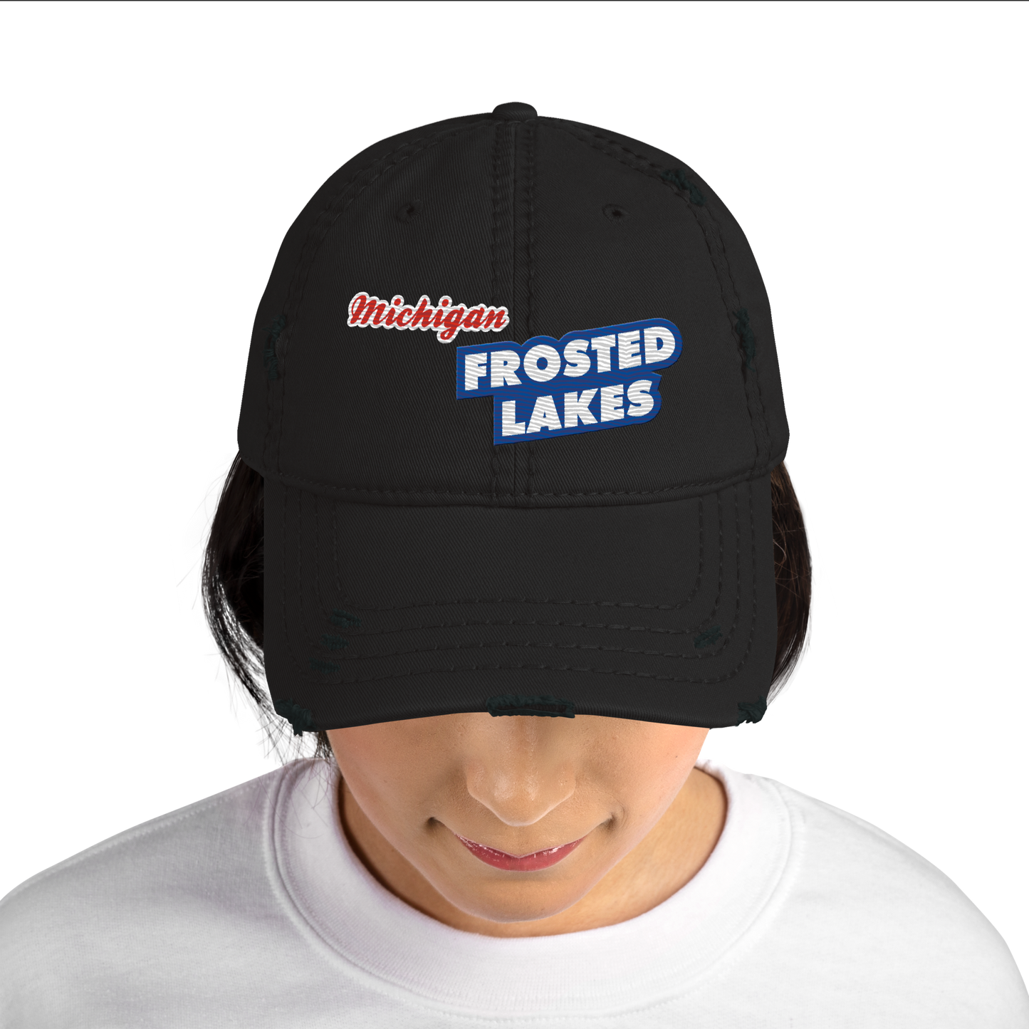 'Michigan Frosted Lakes' Distressed Dad Hat | Cereal Parody