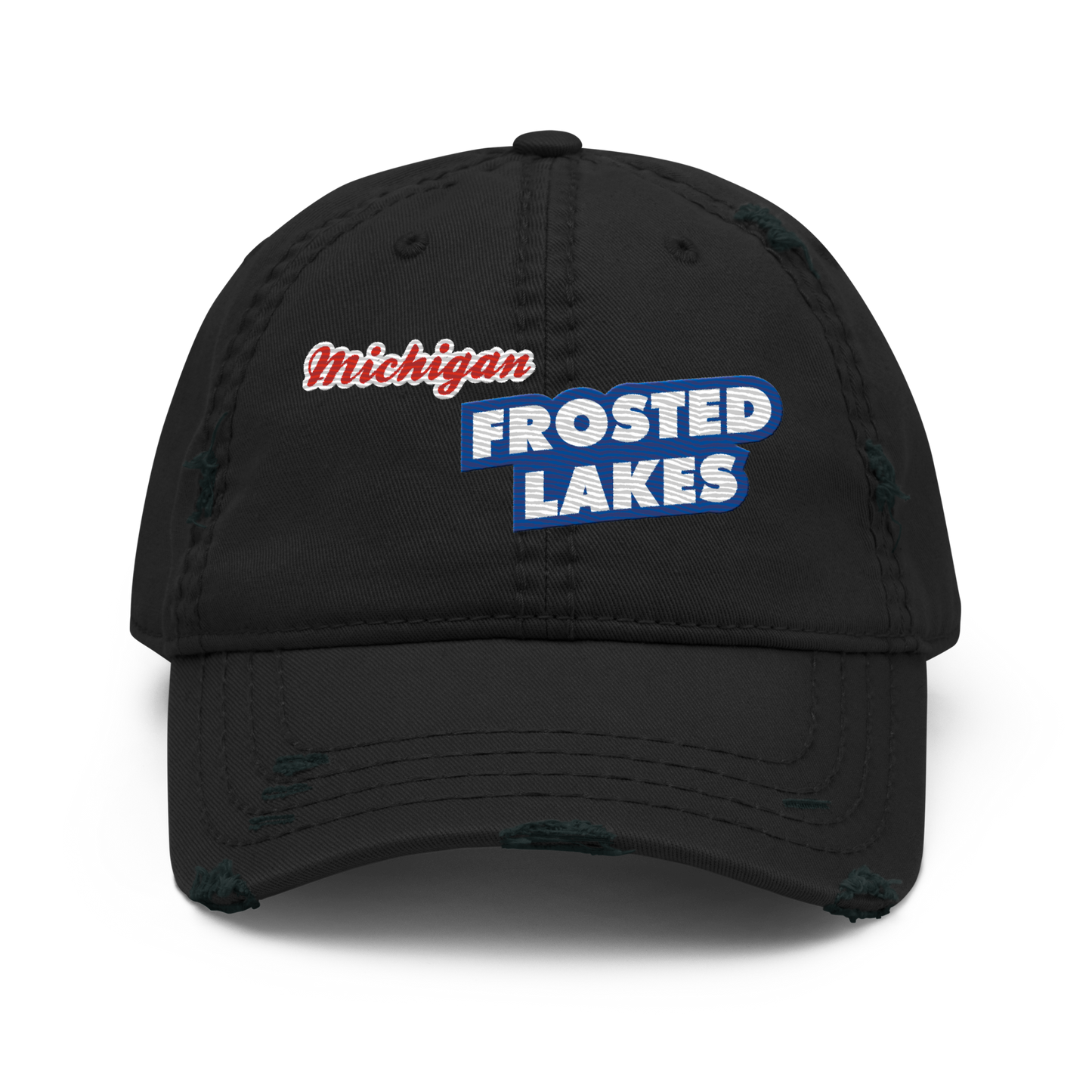 'Michigan Frosted Lakes' Distressed Dad Hat | Cereal Parody