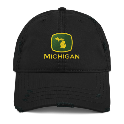 'Michigan' Distressed Dad Hat | Tractor Parody