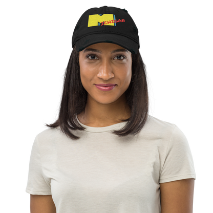 'Michigan' Distressed Dad Hat | Music Television Parody