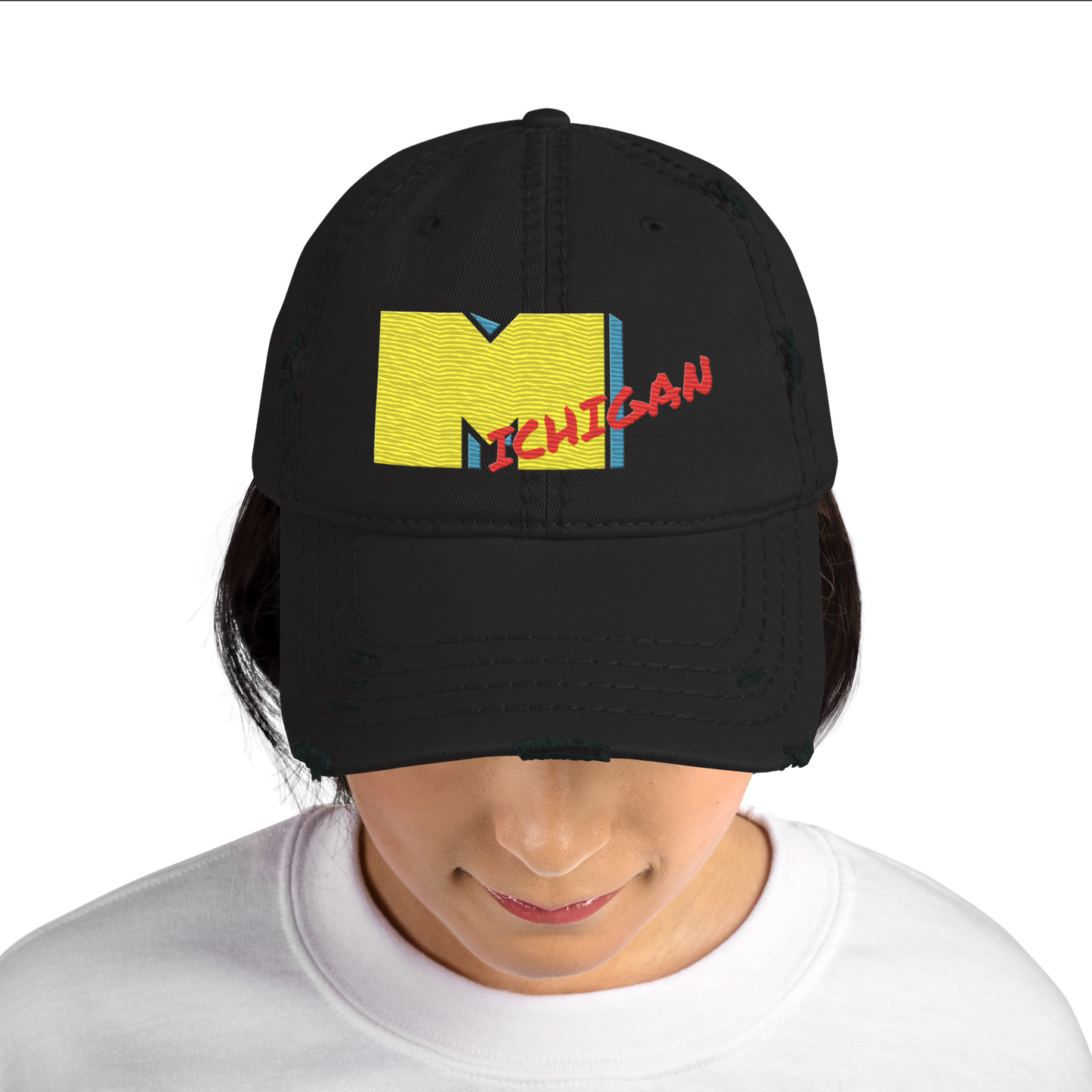 'Michigan' Distressed Dad Hat | Music Television Parody