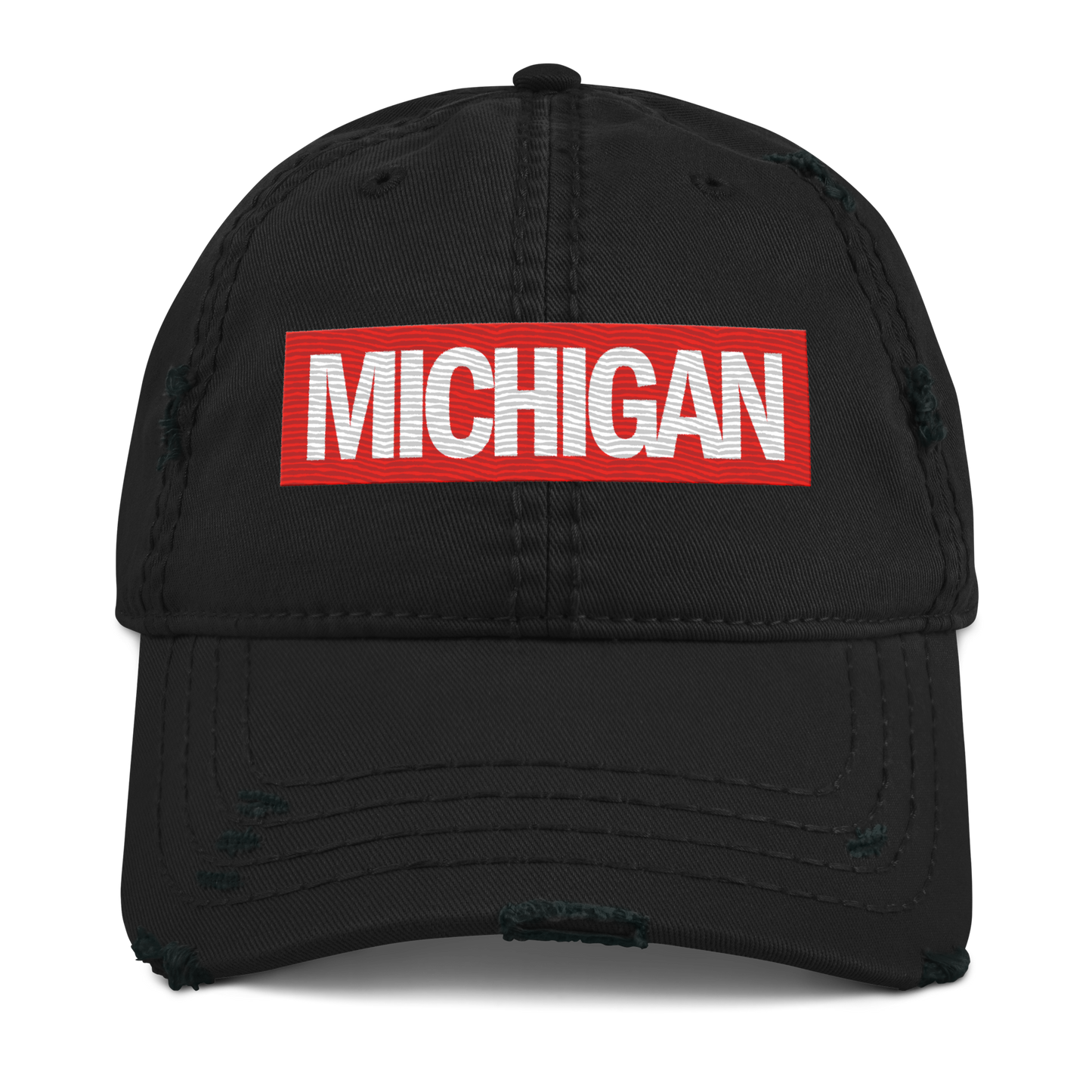 'Michigan' Distressed Dad Hat | Superhero Factory Parody