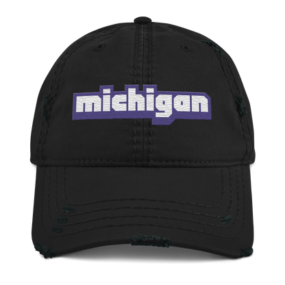 'Michigan' Distressed Dad Hat | Livestreaming Parody