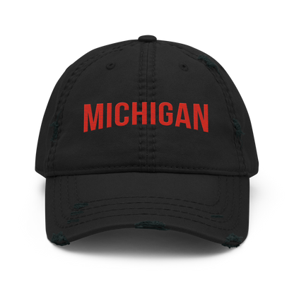 'Michigan' Distressed Dad Hat | Streaming Parody