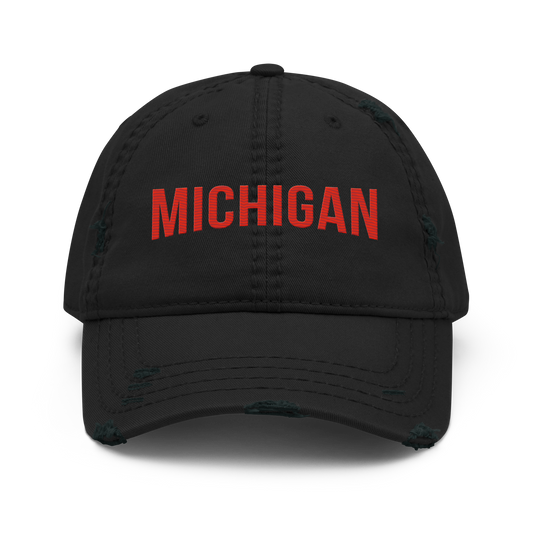 'Michigan' Distressed Dad Hat | Streaming Parody