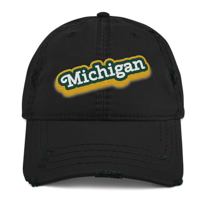 'Michigan' Distressed Dad Hat | Ginger Pop Parody