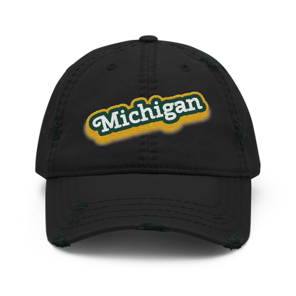 'Michigan' Distressed Dad Hat | Ginger Pop Parody