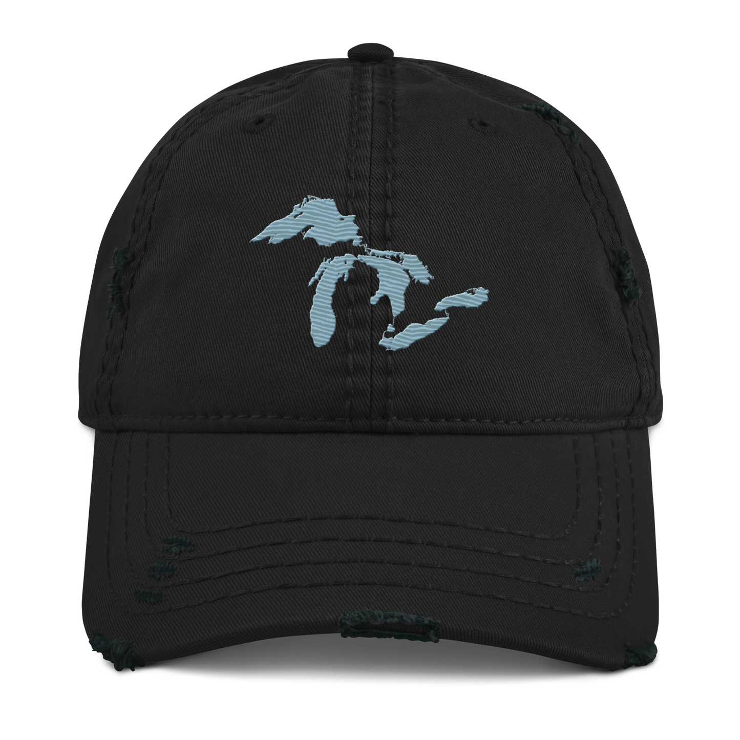 Great Lakes Distressed Dad Hat | Opal Blue