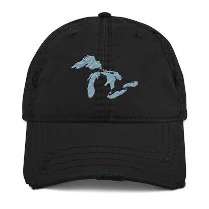 Great Lakes Distressed Dad Hat | Opal Blue