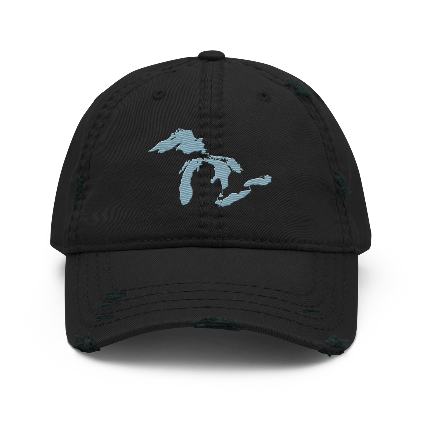 Great Lakes Distressed Dad Hat | Opal Blue