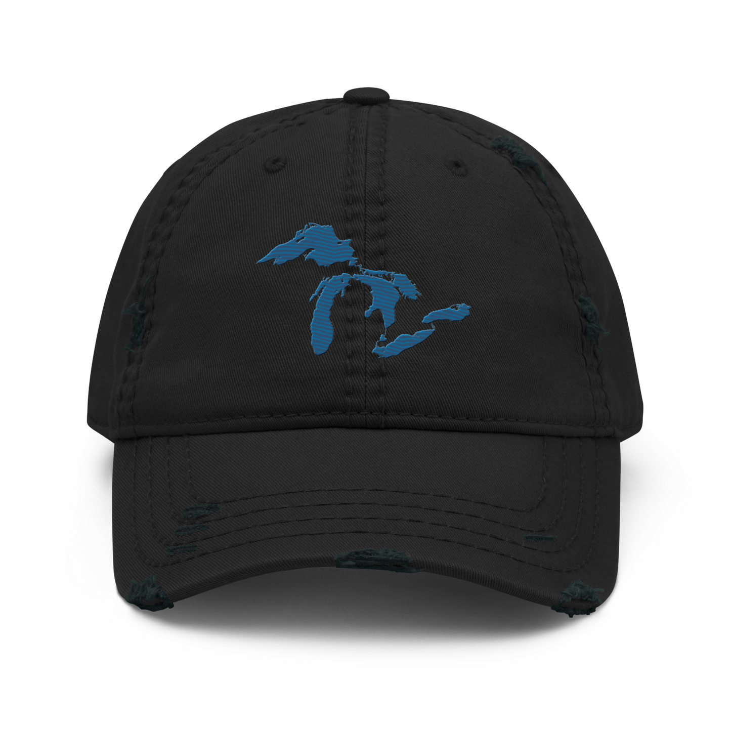 Great Lakes Distressed Dad Hat | Blueberry