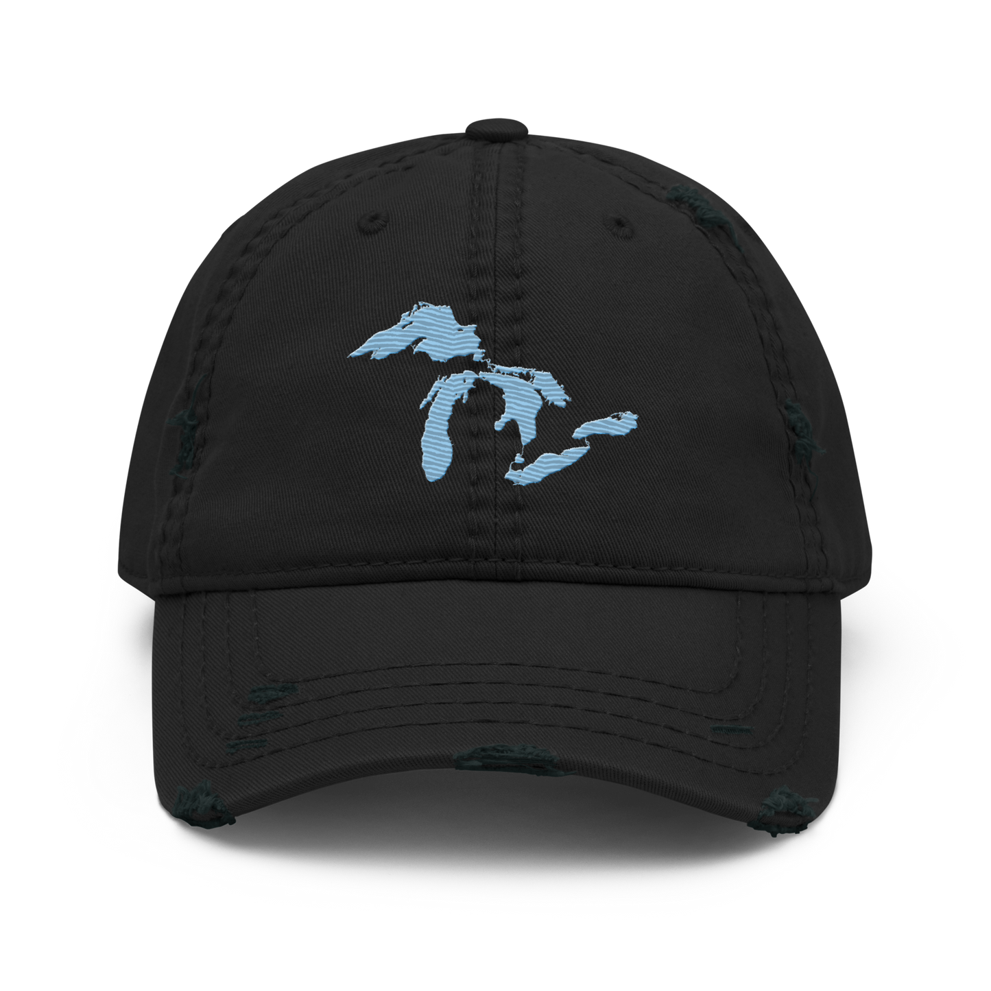 Great Lakes Distressed Dad Hat | Romulus Blue