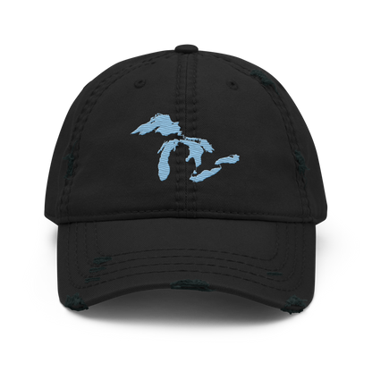 Great Lakes Distressed Dad Hat | Romulus Blue