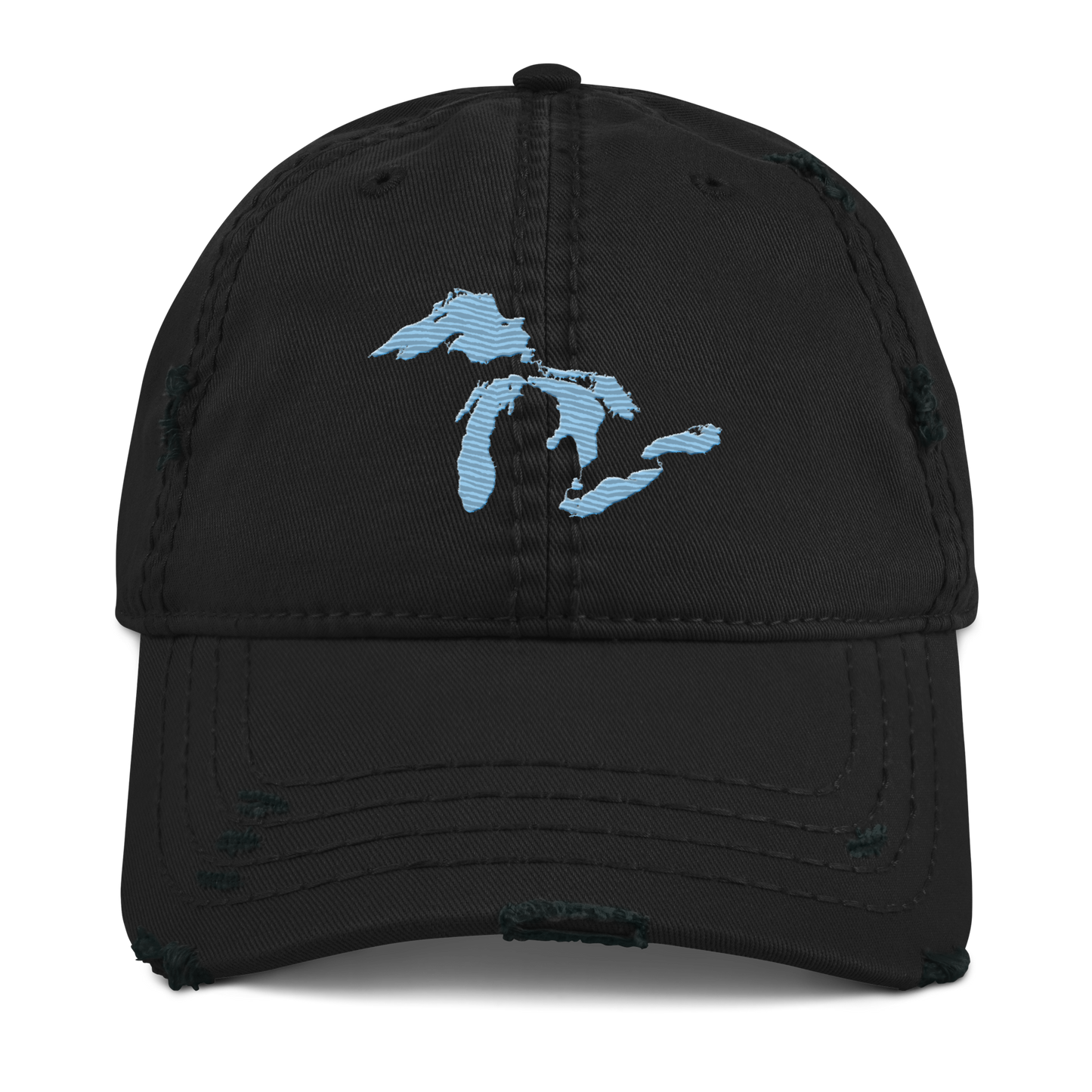 Great Lakes Distressed Dad Hat | Romulus Blue