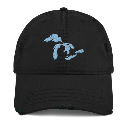 Great Lakes Distressed Dad Hat | Romulus Blue