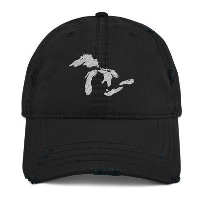 Great Lakes Distressed Dad Hat | Platinum