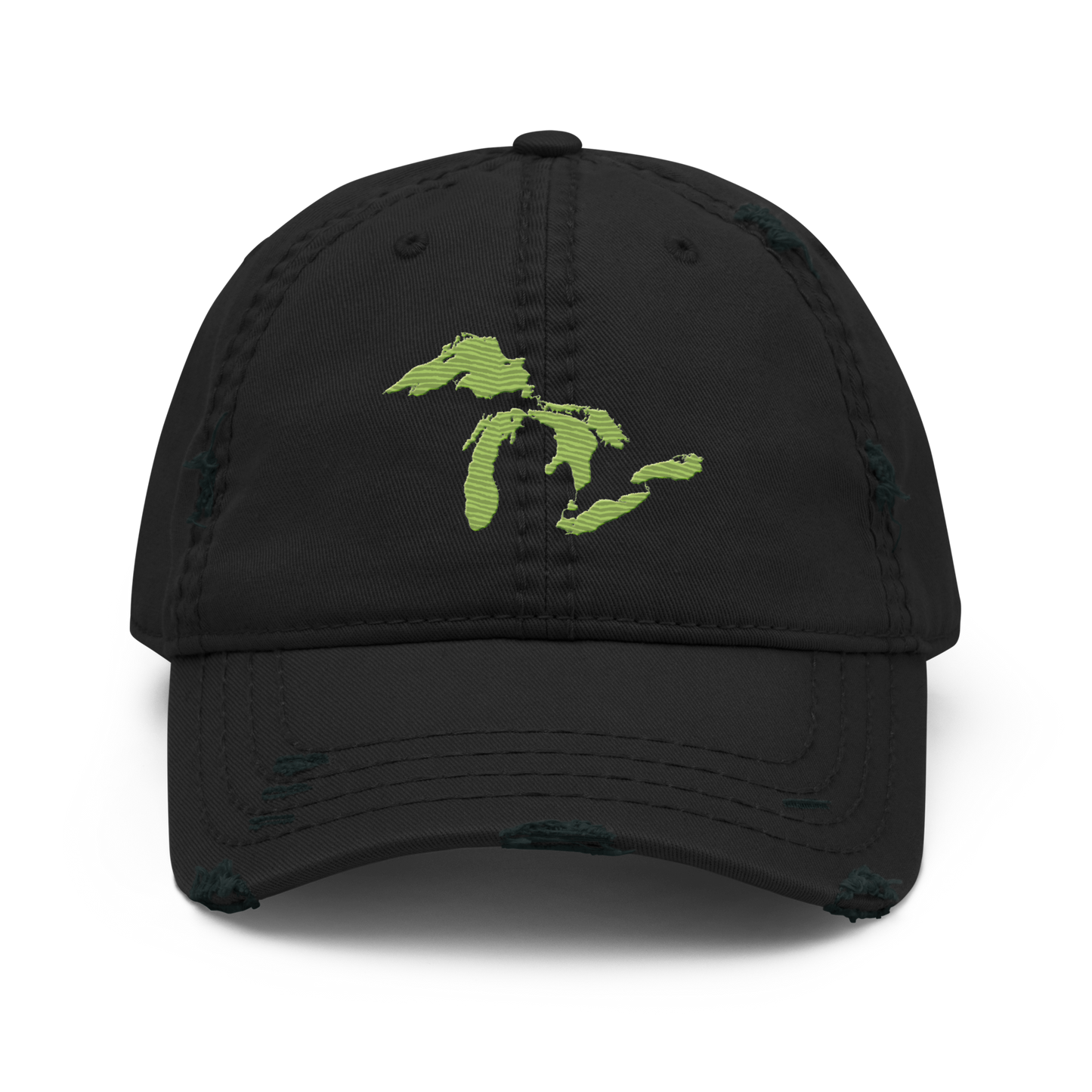 Great Lakes Distressed Dad Hat | Gooseberry Green