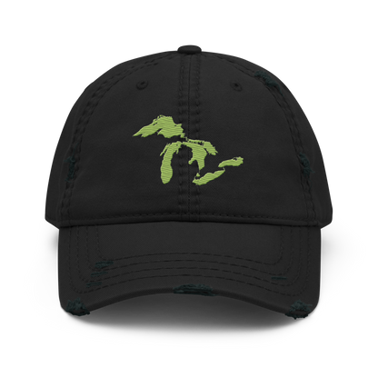 Great Lakes Distressed Dad Hat | Gooseberry Green