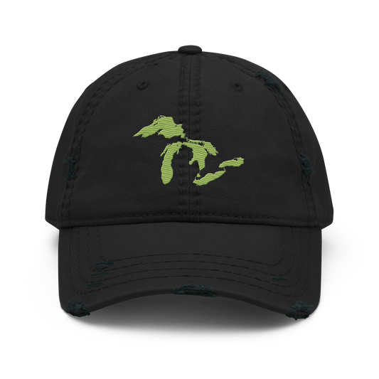 Great Lakes Distressed Dad Hat | Gooseberry Green