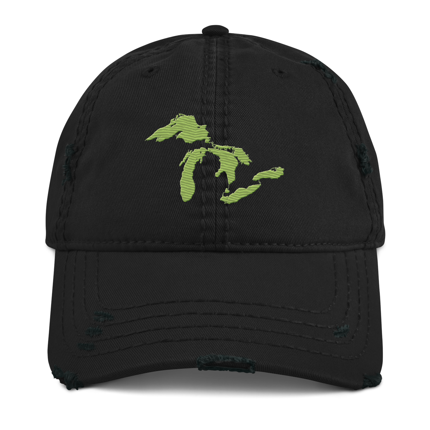 Great Lakes Distressed Dad Hat | Gooseberry Green