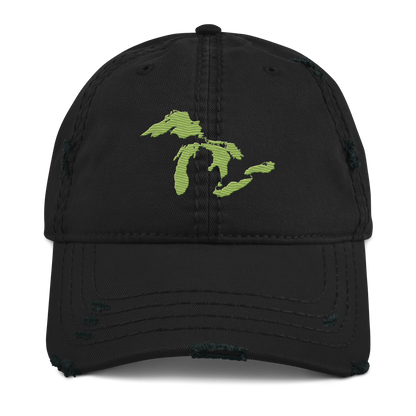 Great Lakes Distressed Dad Hat | Gooseberry Green