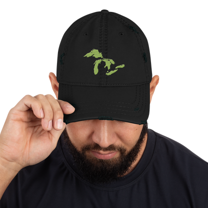 Great Lakes Distressed Dad Hat | Gooseberry Green