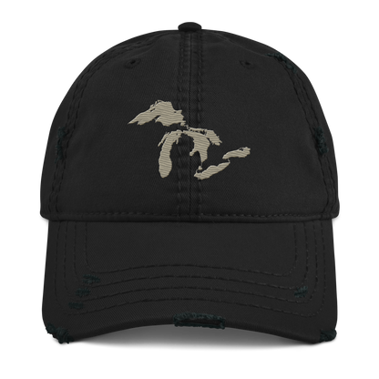 Great Lakes Distressed Dad Hat | Petoskey Beige