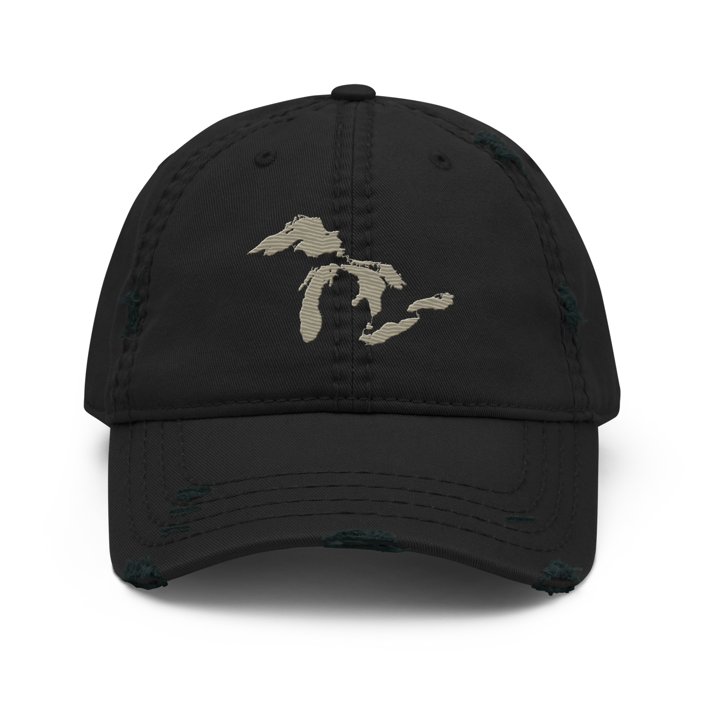 Great Lakes Distressed Dad Hat | Petoskey Beige