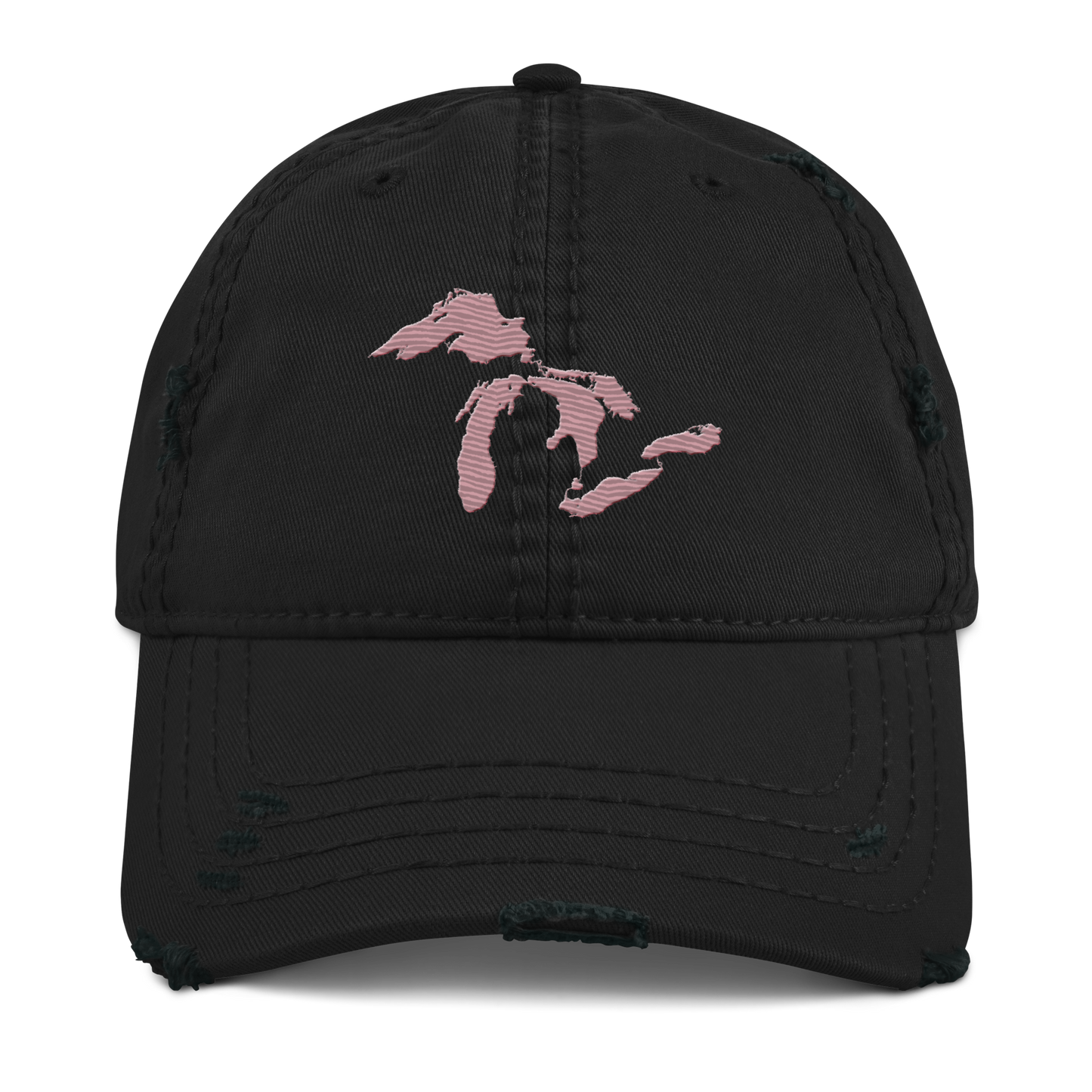 Great Lakes Distressed Dad Hat | Cherry Blossom Pink