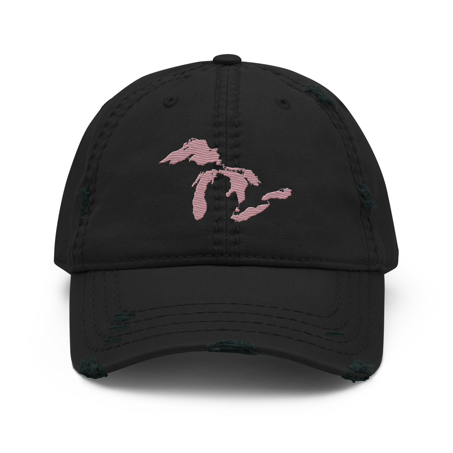 Great Lakes Distressed Dad Hat | Cherry Blossom Pink