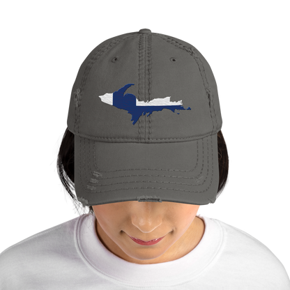 Michigan Upper Peninsula Distressed Dad Hat (FInnish Edition)